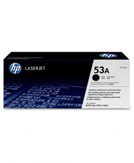 HP 53A LaserJet Toner Cartridge, black (Q7553A)